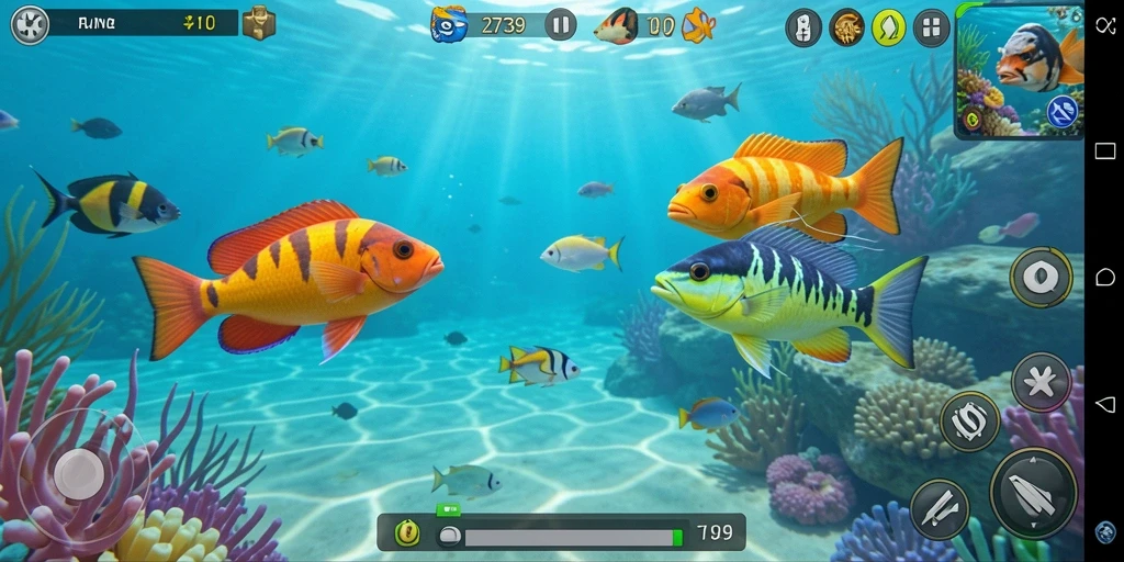 Tampilan gameplay Tembak Ikan yang seru dan mengasyikkan.