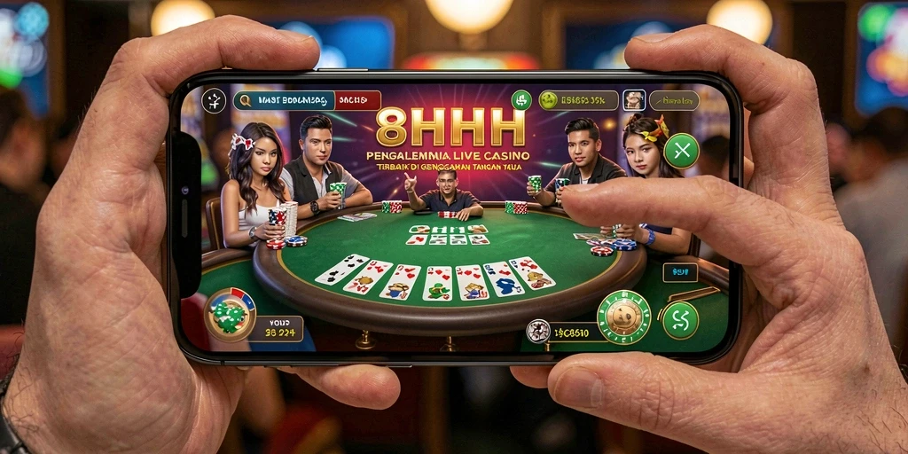 Tampilan gameplay Live Casino yang menarik di 8HHH.