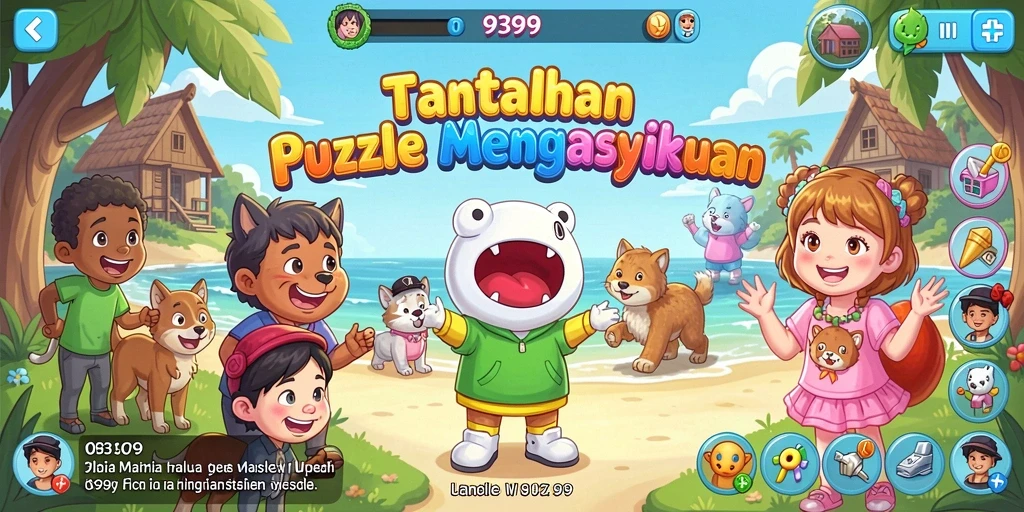 Tampilan gameplay menarik dari game Puzzle 9399.