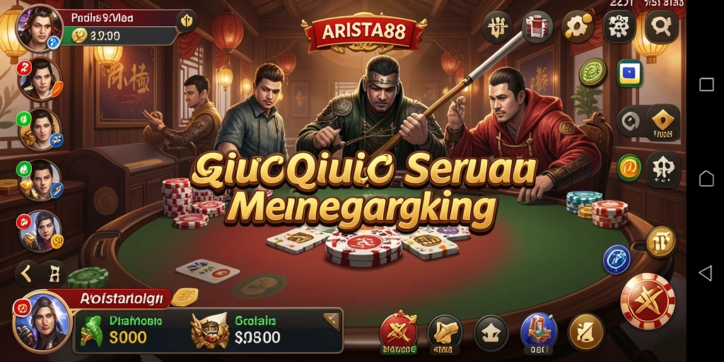 Tampilan gameplay QiuQiu yang menarik dan kompetitif.