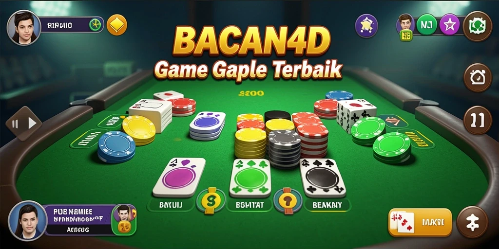 Gameplay Gaple seru dan interaktif di BACAN4D.