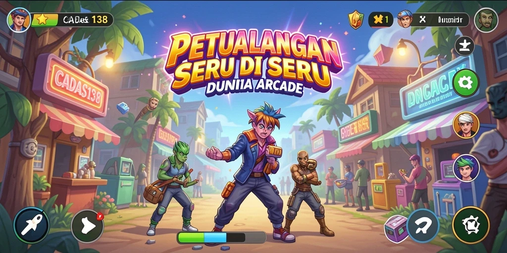 Tampilan gameplay seru dengan efek grafis menawan.