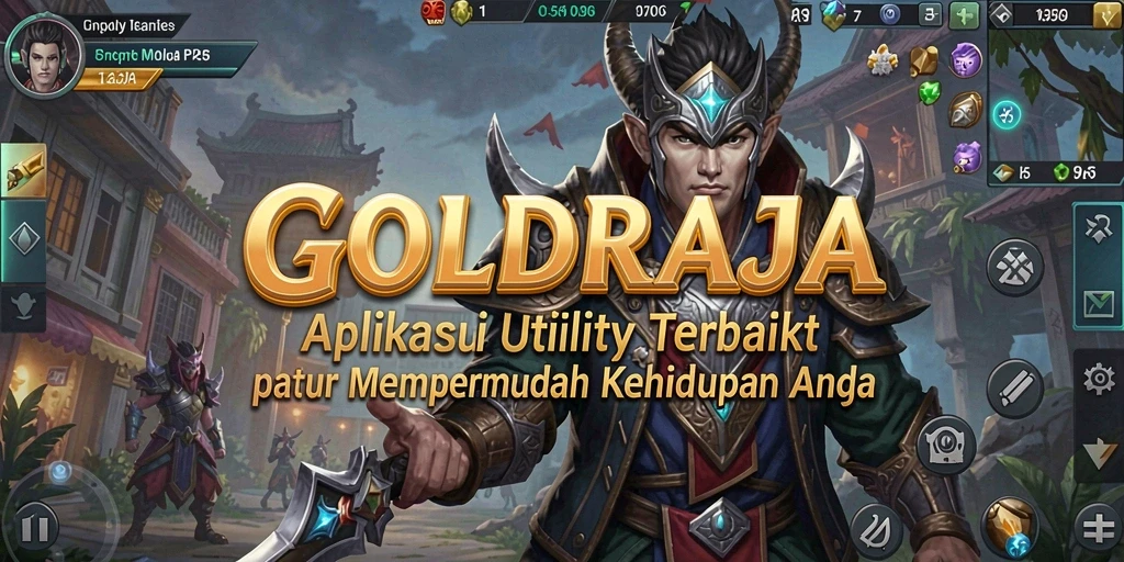 Tampilan antarmuka aplikasi GOLDRAJA yang intuitif dan mudah digunakan.