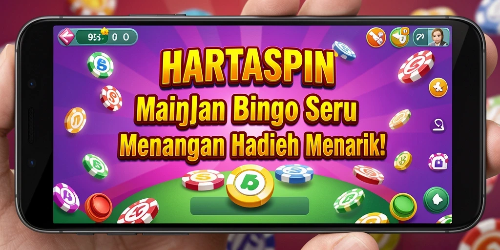 Tampilan gameplay HARTASPIN yang menarik saat bermain Bingo.
