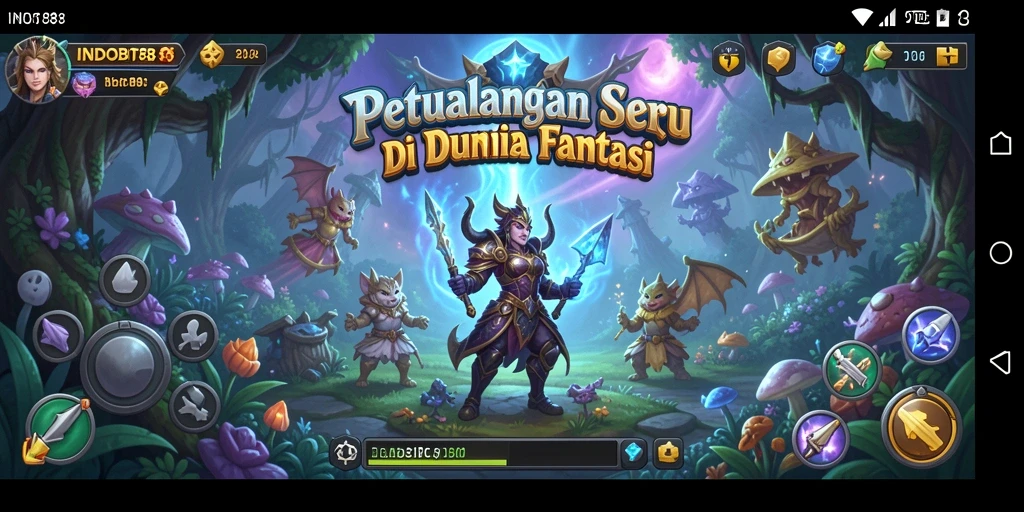 Tampilan gameplay INDOBIT88 dengan karakter dan dunia yang menakjubkan.