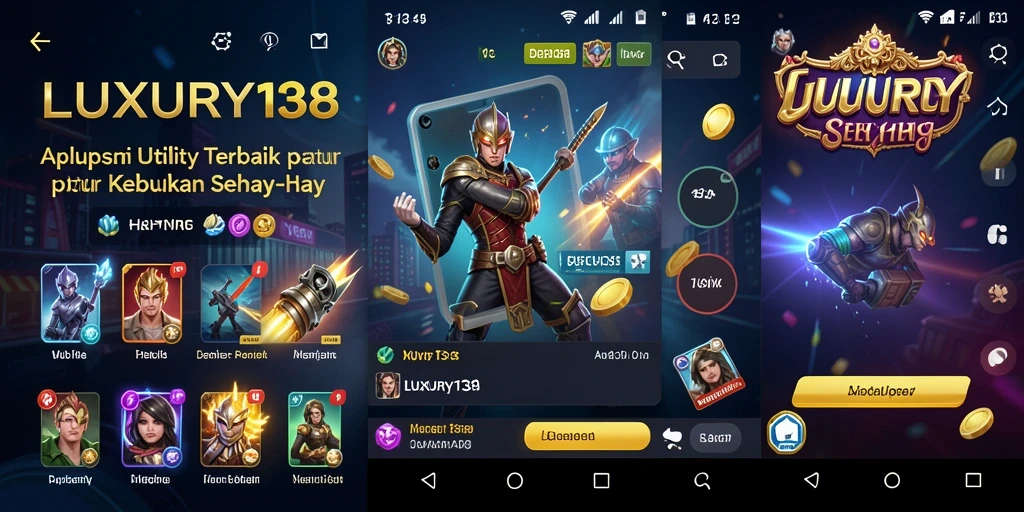 Screenshot LUXURY138 menunjukkan antarmuka aplikasi yang bersih dan fungsional.