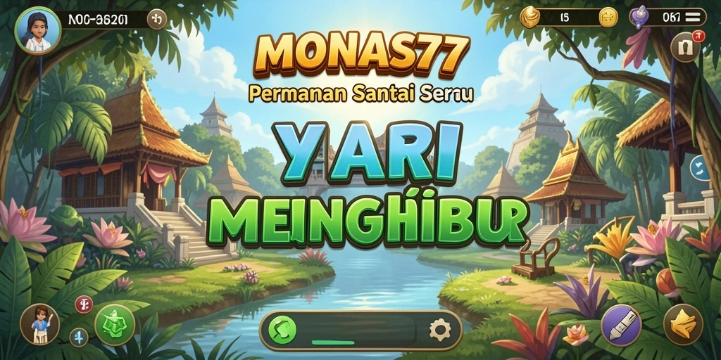 Tampilan menarik gameplay MONAS77 yang menyenangkan dan santai.