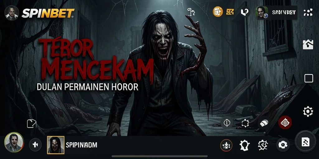 Tampilan gameplay menyeramkan SPINBET yang menegangkan.