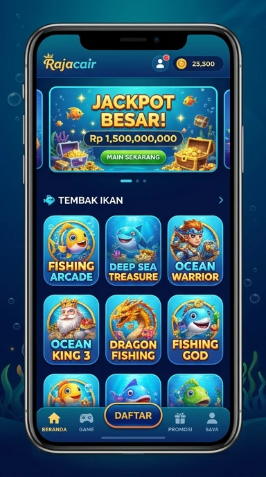 Pengguna sedang menelusuri kategori aplikasi di rajacair.